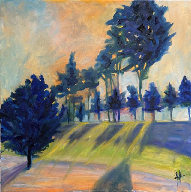 Painting of Line Dancers