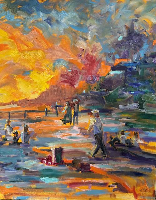 Painting of The Heat of the Sun