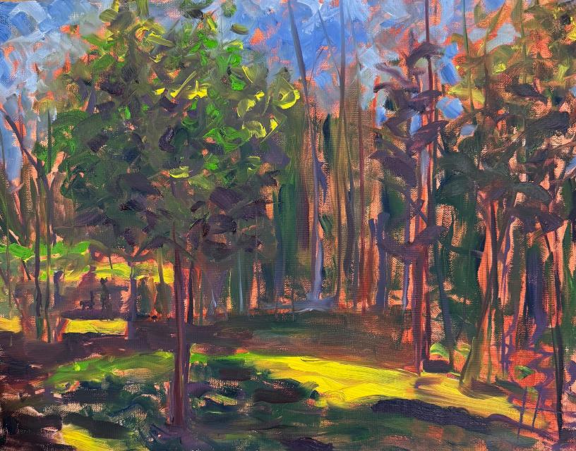 Painting of Violet Woods